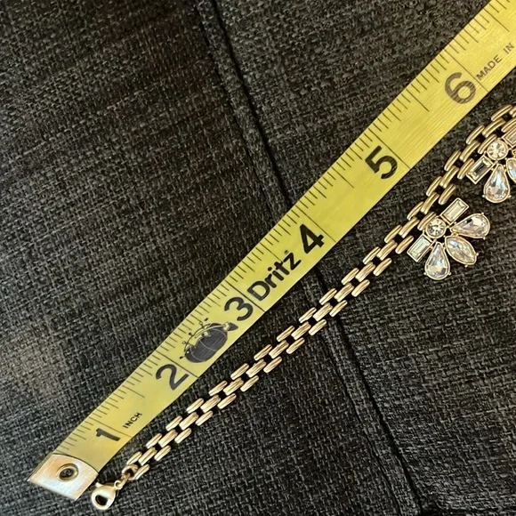 Max & Zoe Gold and Crystal Bib Necklace - Picture 3 of 15